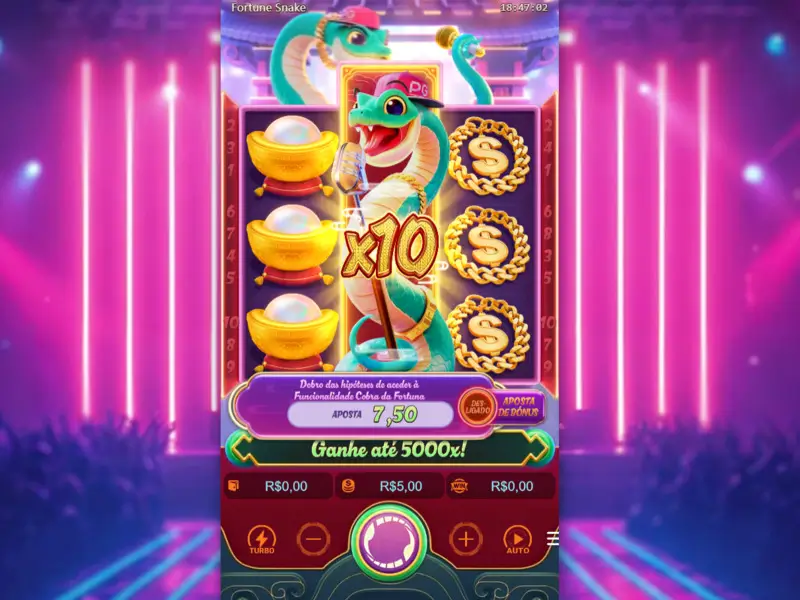 Winning combination on the Fortune Snake slot